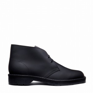 Botas Chukka Solovair Waxy Hombre Negras | 103-357-060